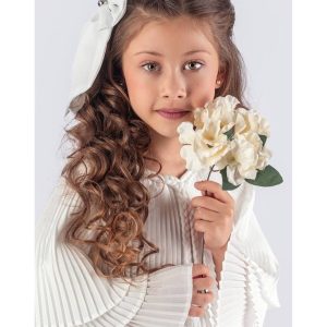 Jakarlı kumaş ve saç tokası